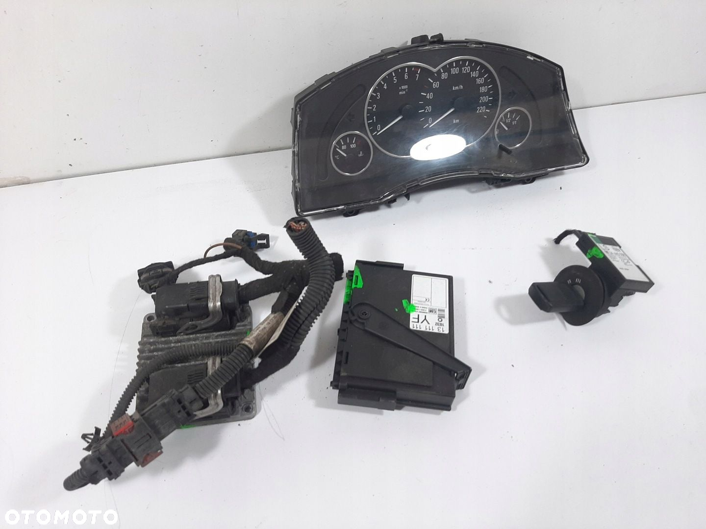 OPEL MERIVA A 1.6 16V 03R STEROWNIK SILNIKA ZESTAW 12214830 DWMN KLUCZ IMMO - 2