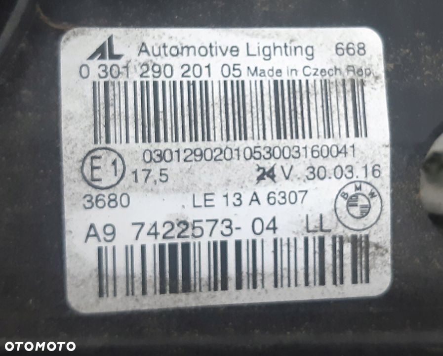 BMW 2 F45 LAMPA PRZEDNIA LEWA 7422573-04 2016 - 9