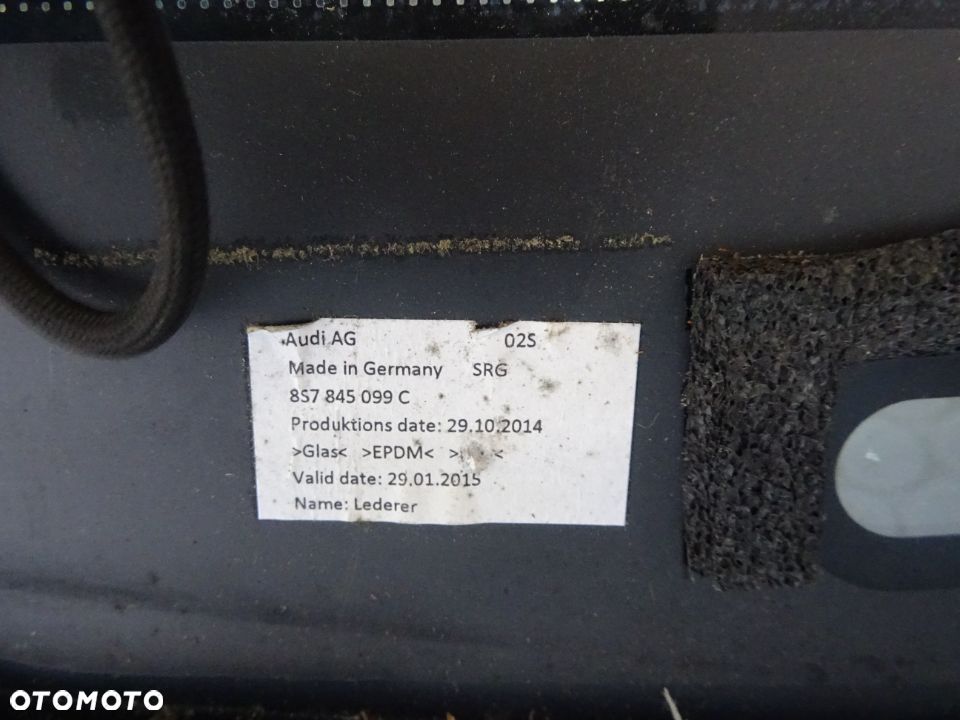 8S7845099C szyba przednia kamera sensor Audi TT 8S cabrio czesci - 5