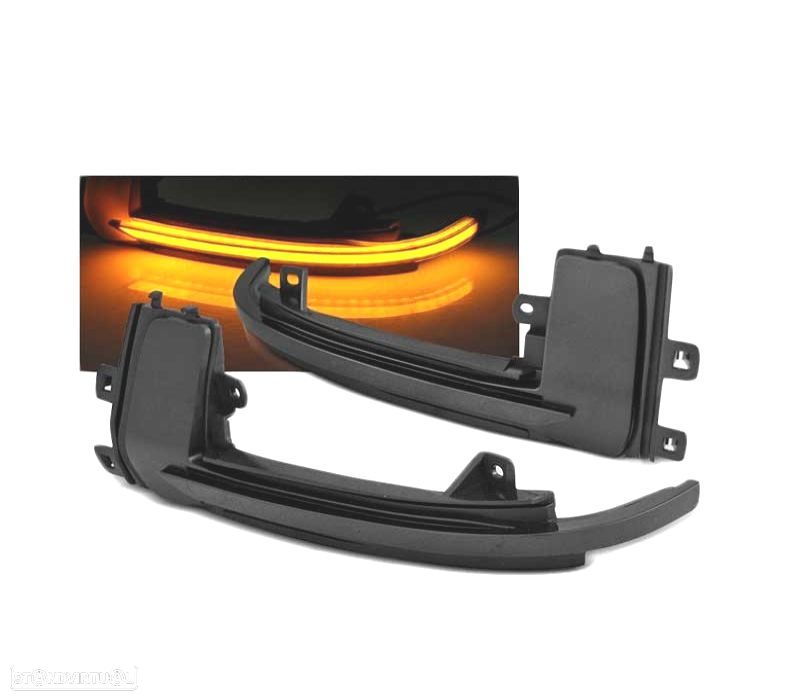 PISCAS LATERAIS LED DINAMICOS PARA ESPELHOS PARA AUDI A3 A4 A5 - 1