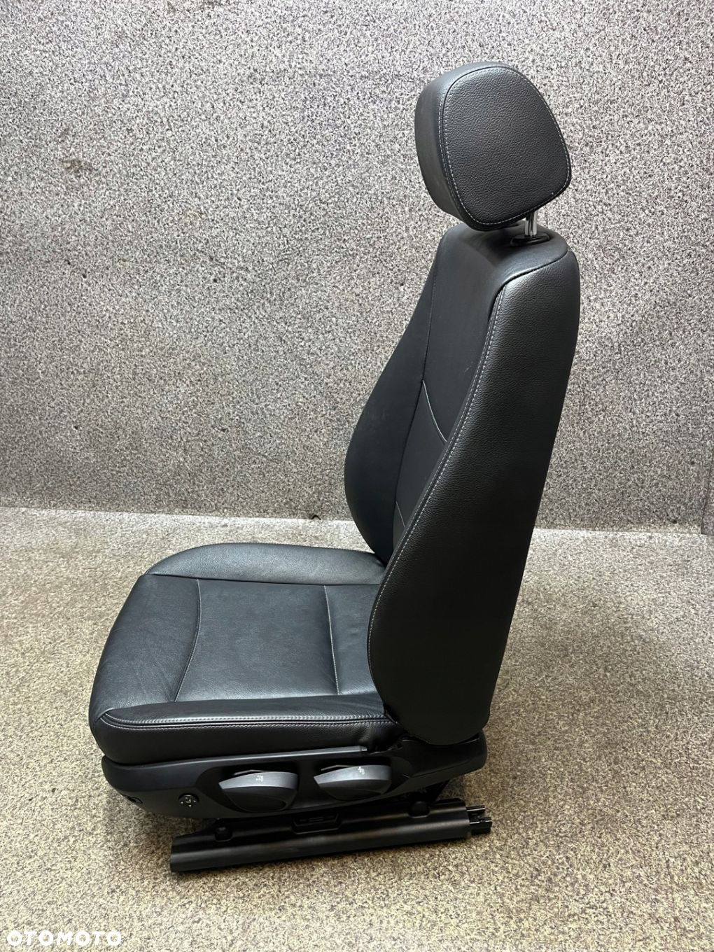 Fotel kierowcy lewy przod przedni pompowany skora czarna BMW X3 F25 ŁADNY - 5