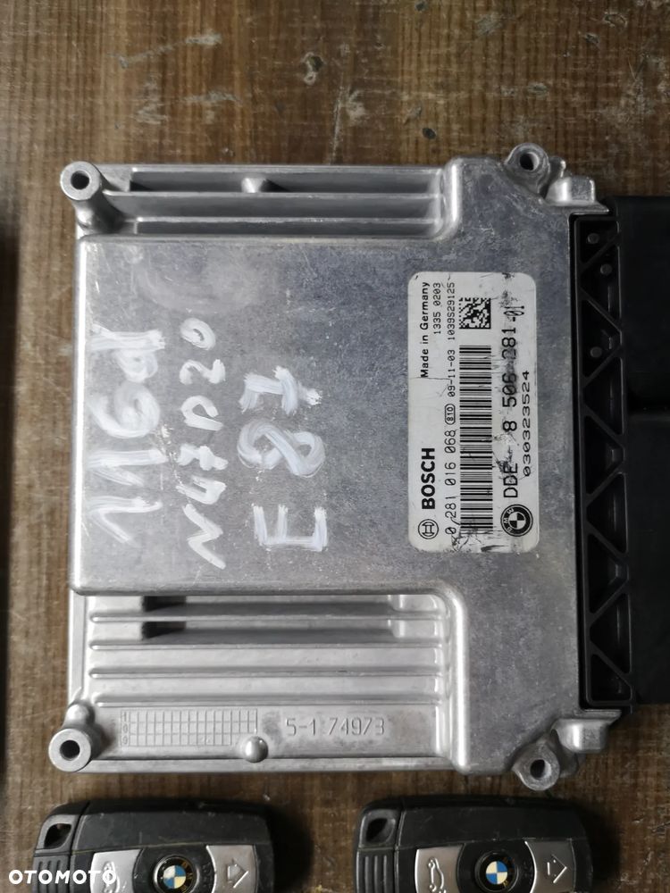 ZESTAW KOMPUTER STEROWNIK SILNIKA DDE 8506281 BMW E87 E90 E84 2.0d N47 316d 0281016068 2 KLUCZE CAS 3 - 7