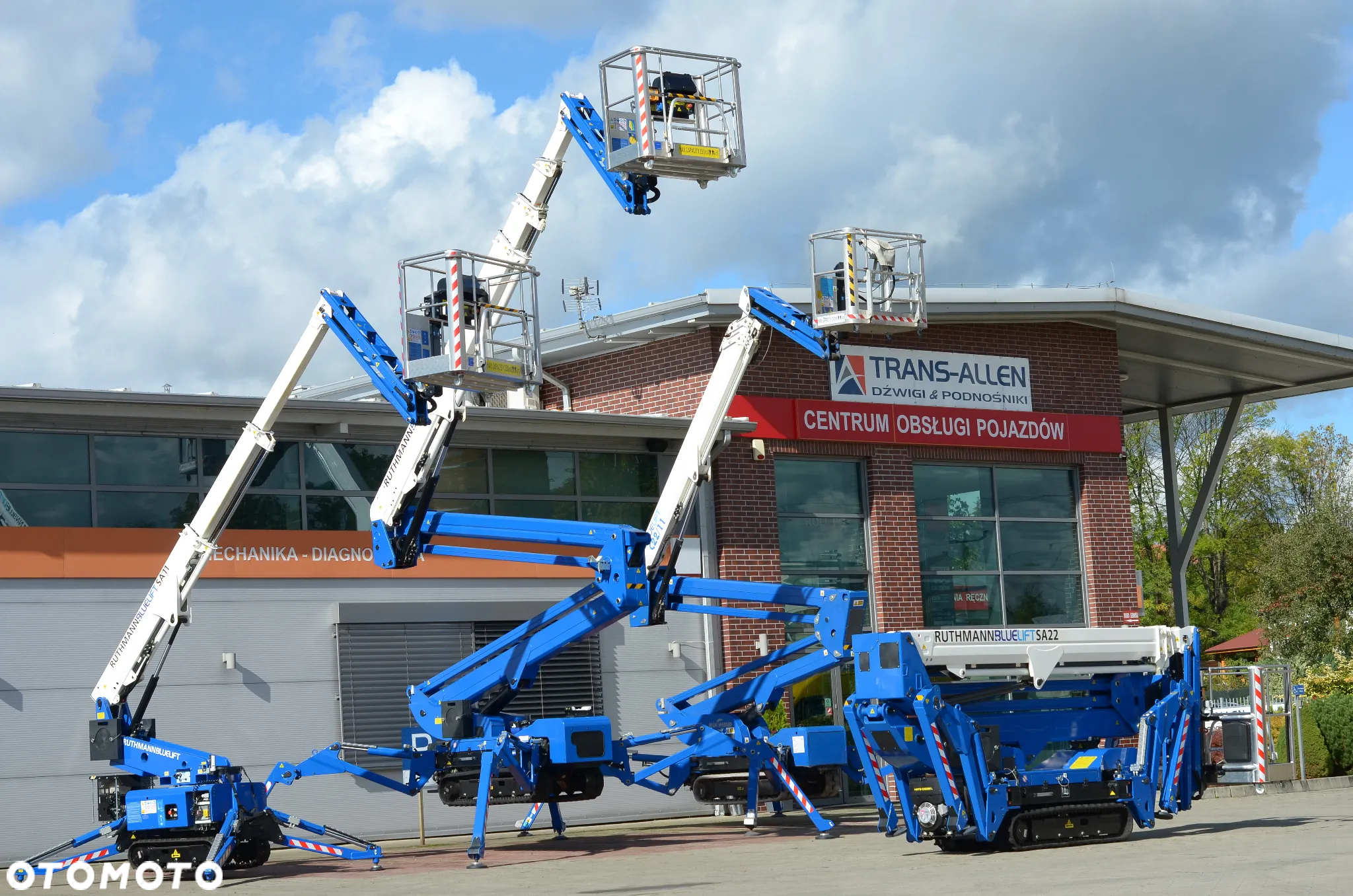 Ruthmann Bluelift SA22 Podnośnik gąsienicowy 22m Pająk na gąsienicach 22m Podnośnik terenowy gąsienice Zwyżka 4x4 Od Wyłącznego Dealera w Polsce - 5