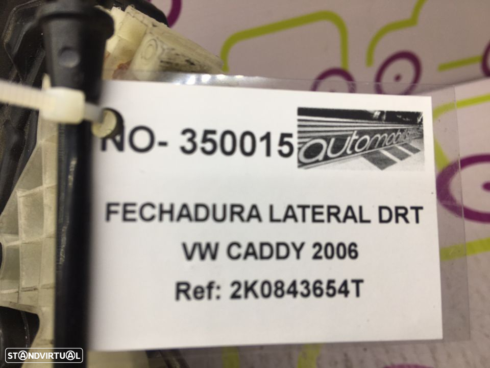 Fechadura Porta Lateral Drt Volkswagen Caddy de 2008 - Ref: 2K0843654T - NO350015 - 4