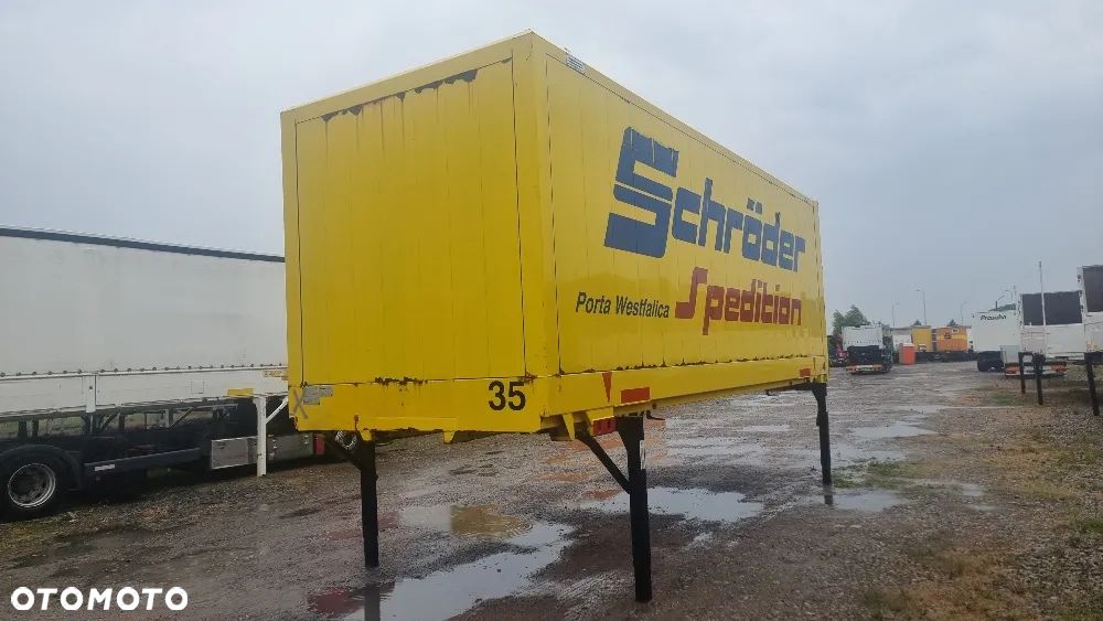 Krone 9.500zł netto KONTENER/ZABUDOWA 7.45x2.50M BDF STANDARD STALOWY GARAŻ MAGAZYN ZAMYKANY DRZWIAMI MOŻLIWOŚĆ TRANSPORT - 1