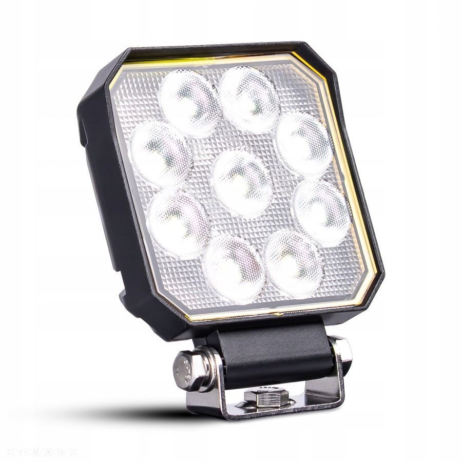 lampa robocza led 9xled kwadratowa plus do pojazdów i maszyn - 1