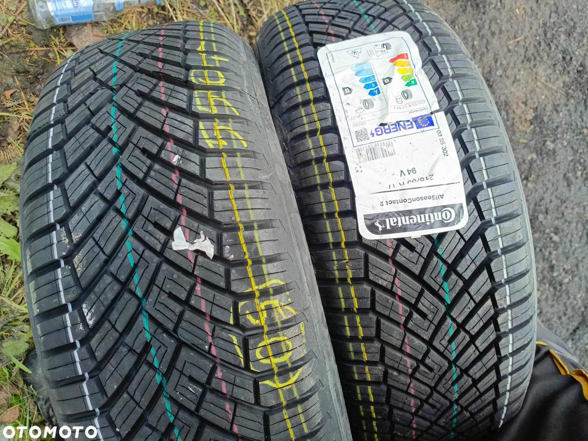 Nowe opony całoroczne wielosezonowe 215/55/17 Continental 2 sztuki 24r - 1