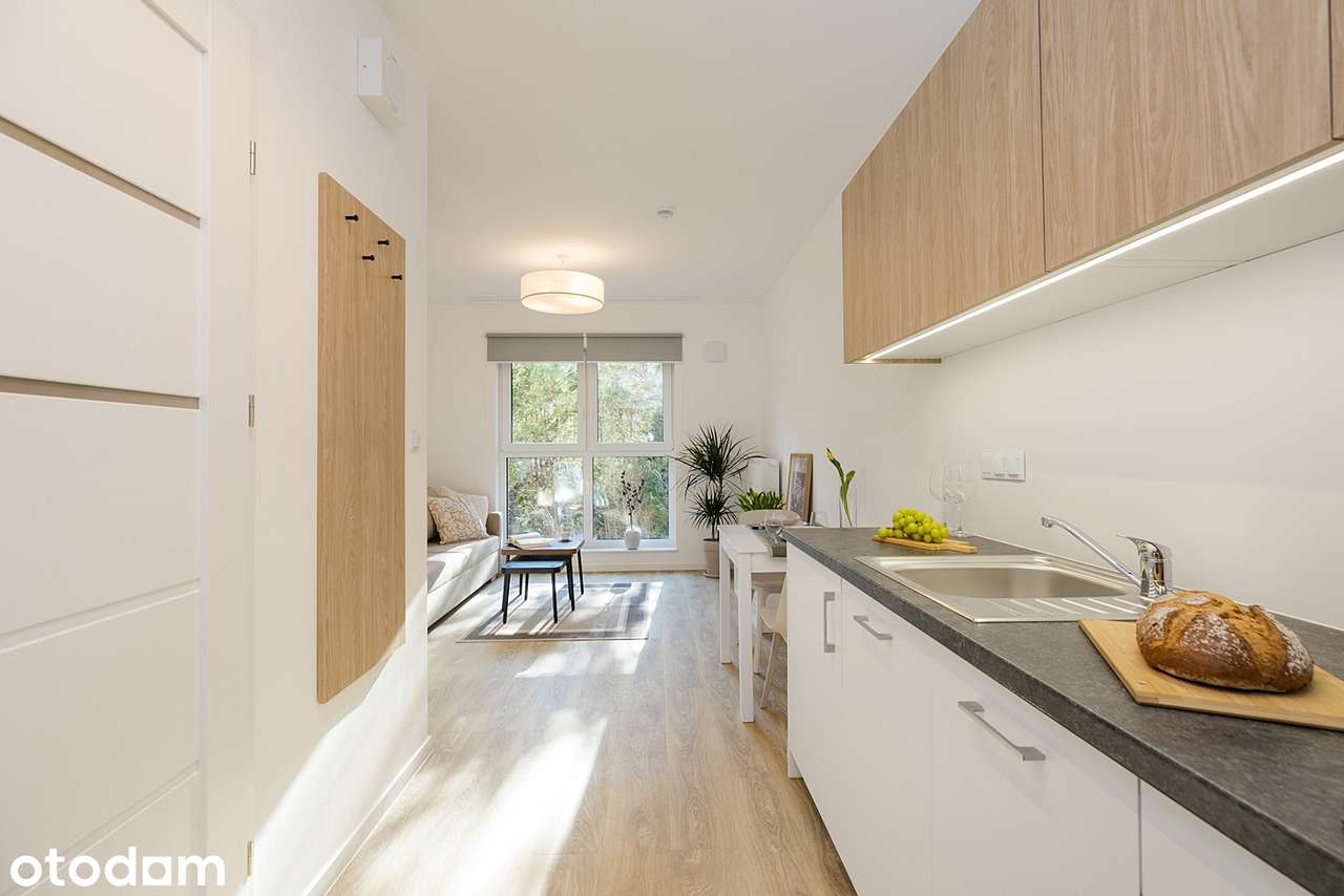 Studio z OGRÓDKIEM - 21 m²,komfortowe, nowoczesne, pet friendly