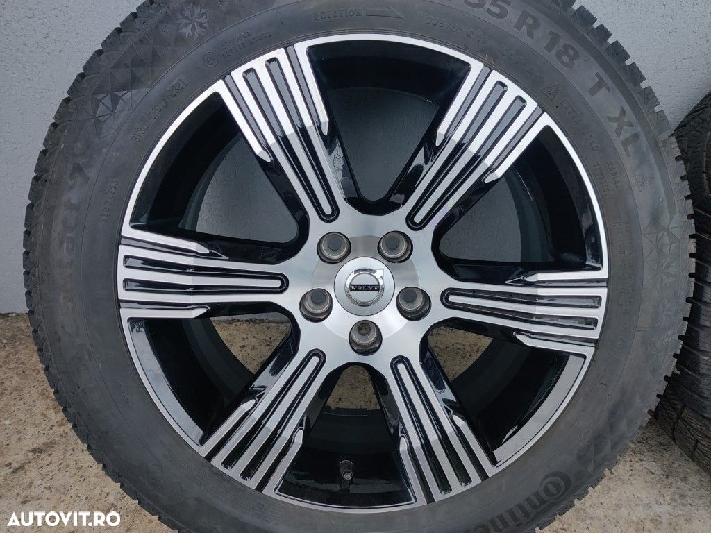 Jante 6 spite 18" Volvo XC40 XC60 XC90 XC70 S90 + anvelope iarna 235/55 R18 - 31471552 - 1