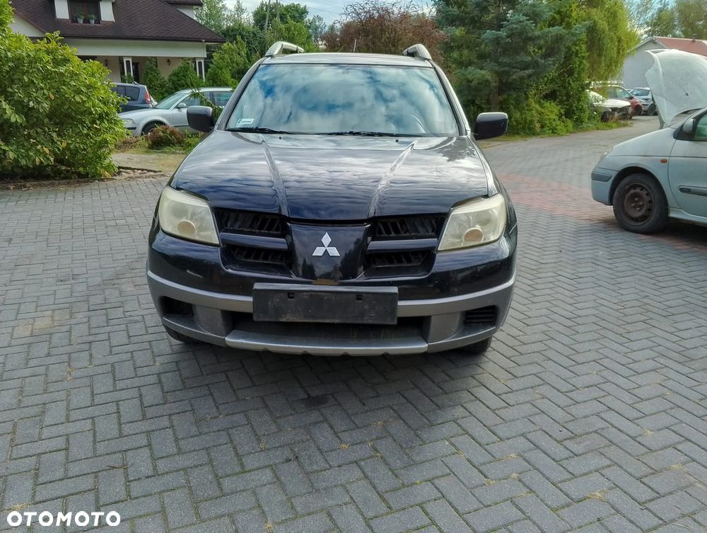 KOMPLETNY PRZÓD Mitsubishi Outlander Lift FL CU0W (I) (01-08.) kolor X42A. MASKA LAMPA ZDERZAK GRILL ATRAPA BŁOTNIK KOMPLETNY PRZÓD PRAWE LEWE PAS PRZEDNI WZMOCNIENIE CZOŁOWE CHŁODNICA DO ZAŁOŻENIA bez malowania! - 1