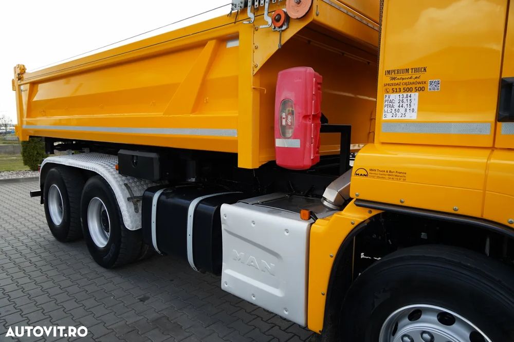 MAN TGS 33.440 / 6X4 / BASCULĂ 3 LATE / 2x REMORCĂ HIDRODOXICĂ / MEILLER KIPPER / MANUALĂ - 22