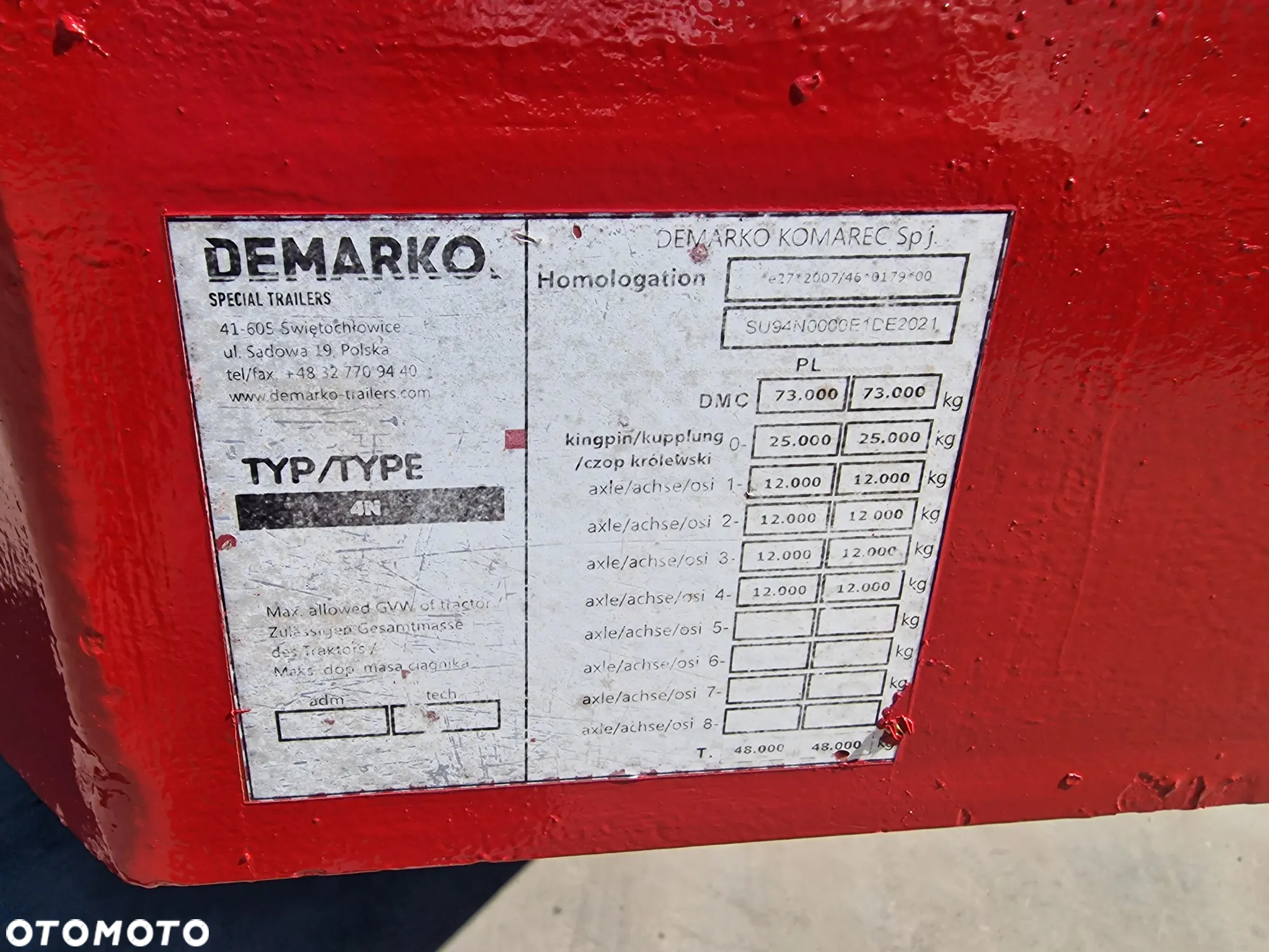 B-XL DEMARKO Niskopodwoziowa 4-osiowa Rozciągana do 19,30 m Poszerzana 2014 rok - 7