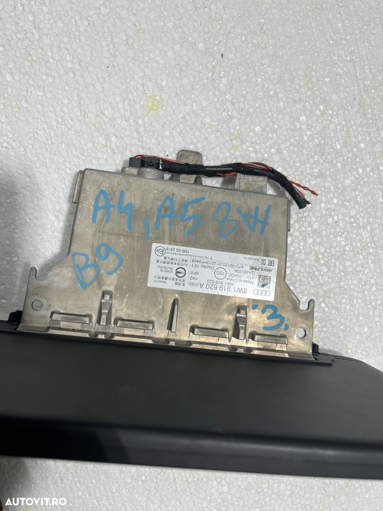 Display navigatie 8W1919620A Audi A4 A5 B9 facelift 2022 - 5