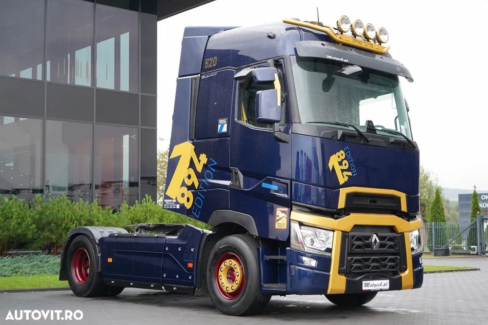 Renault T 520 / EDIȚIE LIMITĂ - 1894 / FULL AIRMATIC / RETARDER / I-PARK COOL / HIDRAULICĂ / PIELE / VERSIUNE FOARTE BOGAȚĂ / DUPĂ CONTRACTUL DE SERVICE - 1