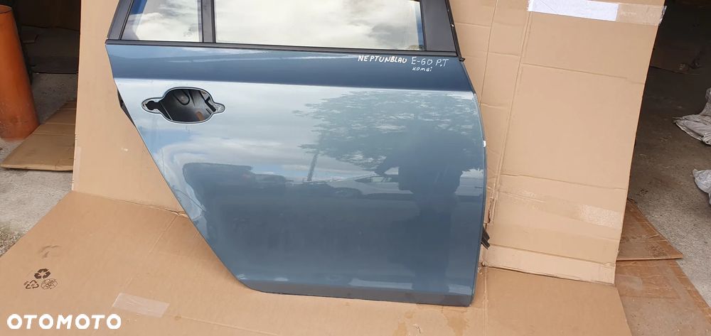 Drzwi prawy tył tylne prawe BMW 5 E61 A85 Neptunblau - 5