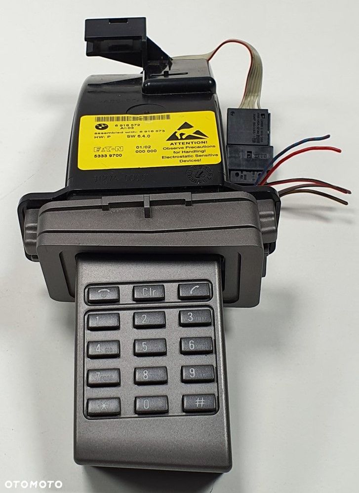 PANEL KLAWIATURA TELEFONU BMW 7 E65 6918572 - 2