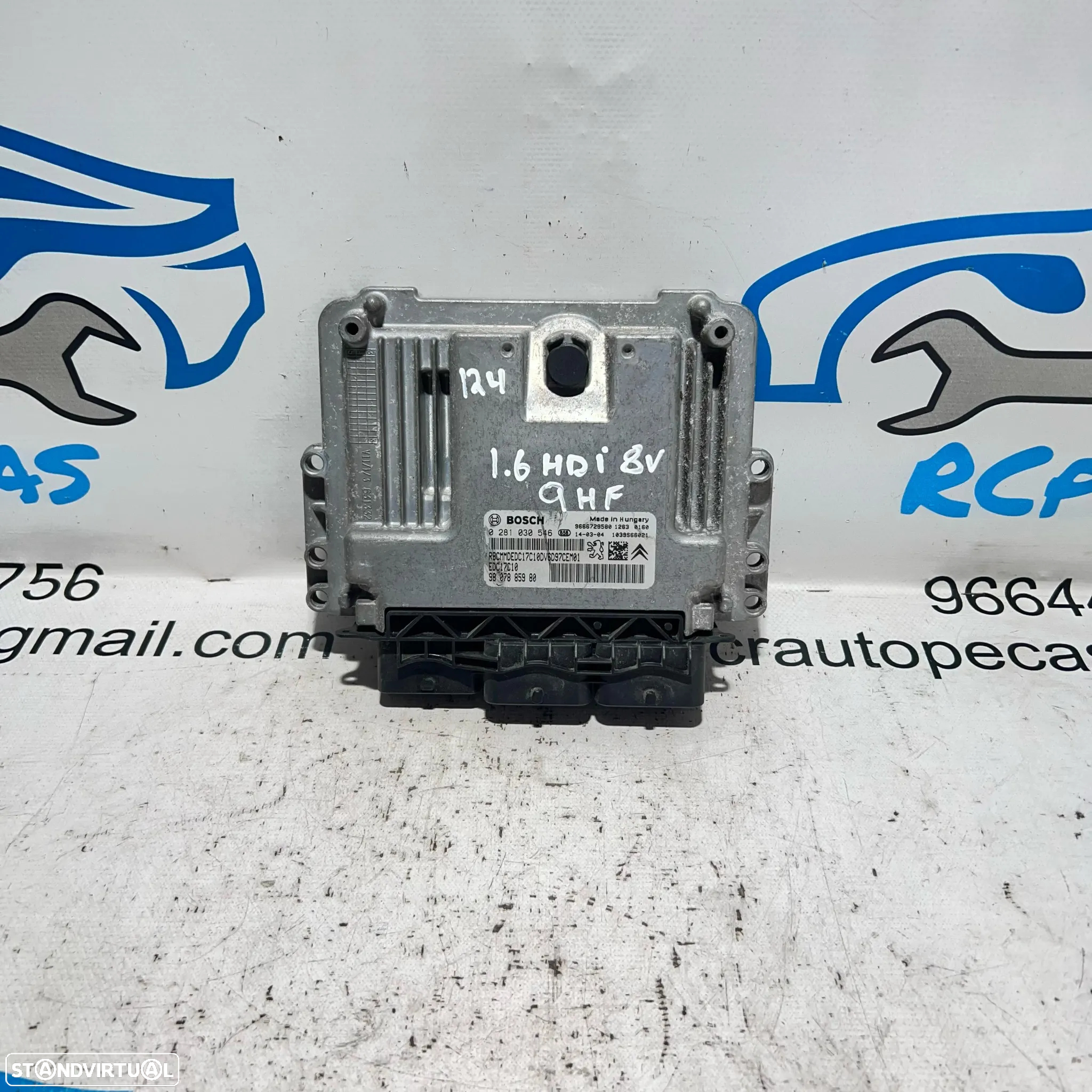 .Centralina Motor Bosch PSA Peugeot Citroen 0 281 030 546 / 98 078 859 80 - 2