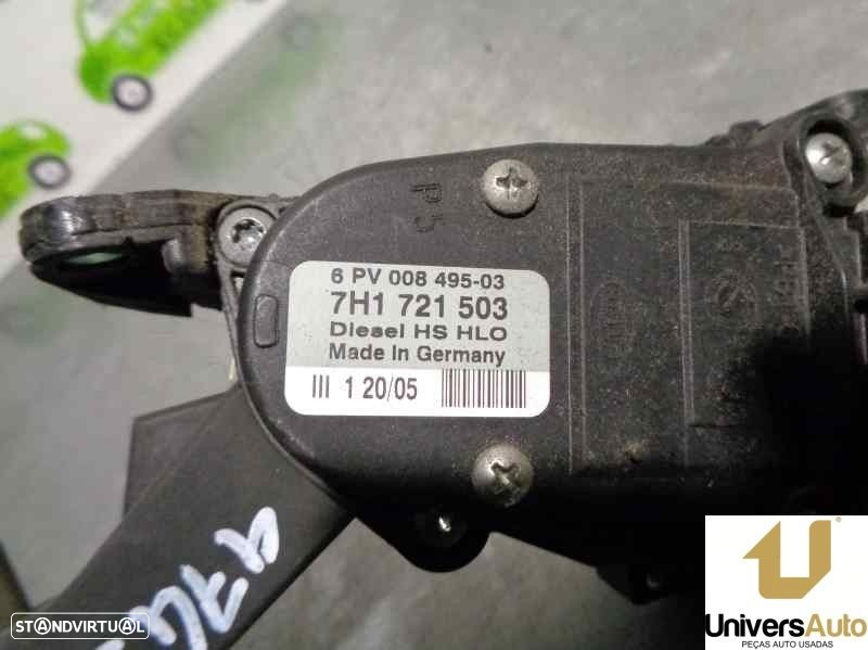 POTENCIOMETRO PEDAL VOLKSWAGEN TRANSPORTER V FURGÃO 2005 -7H1721503 - 3