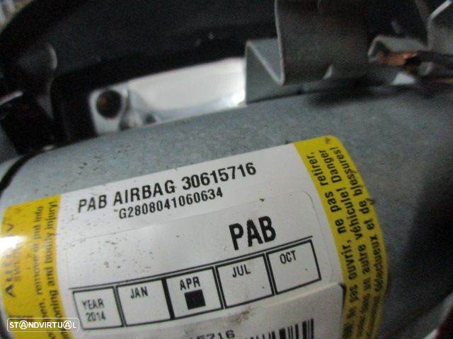 Kit Airbags 30615716 601220700B 601407700 8697679 8651201 8651200 VOLVO V50 2004 2.0D 136CV 5P CINZA PRETO - 3