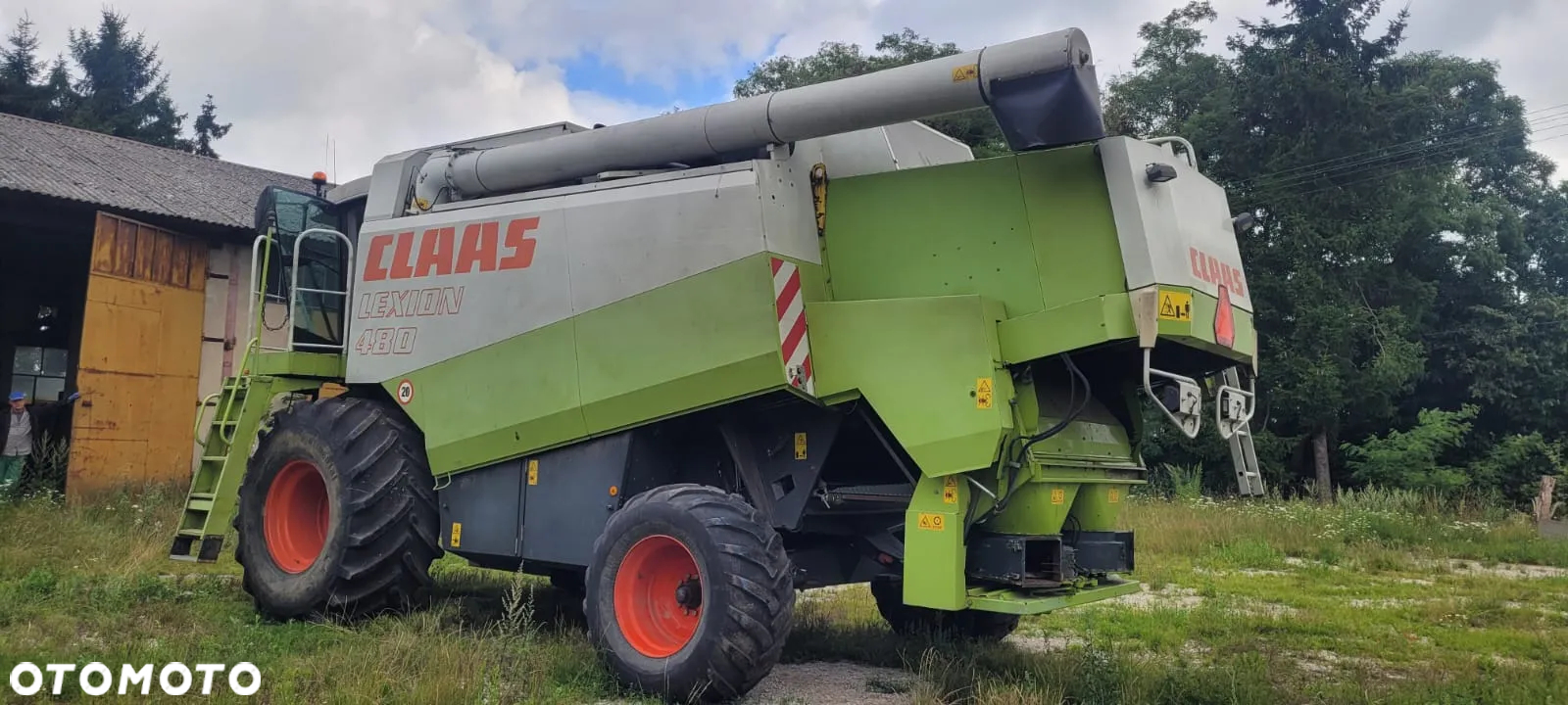 Claas Lexion 480, heder 7,5m, wózek, stół do rzepaku - 4