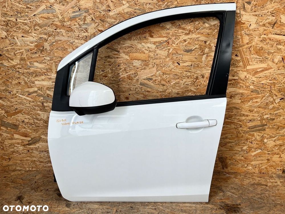 Drzwi PRZEDNIE LEWE lewy przód SUZUKI SPLASH Lakier: 26U BIAŁY
