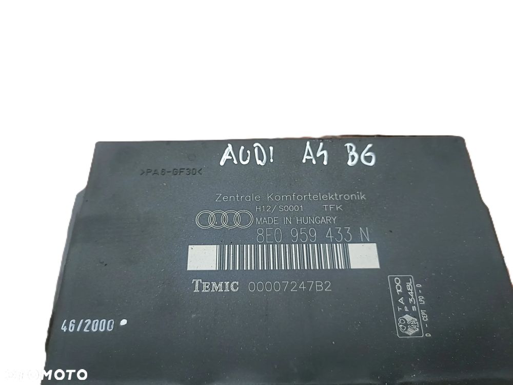 AUDI A4 B6 00-04 r. MODUŁ KOMFORTU 8E0959433N * - 2