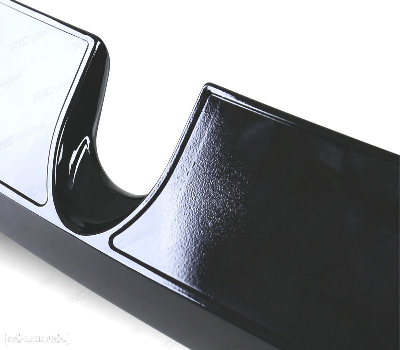 SPOILER TETO MERCEDES CLASE E W211 02-06 LOOK AMG PRETO BRILHANTE - 4
