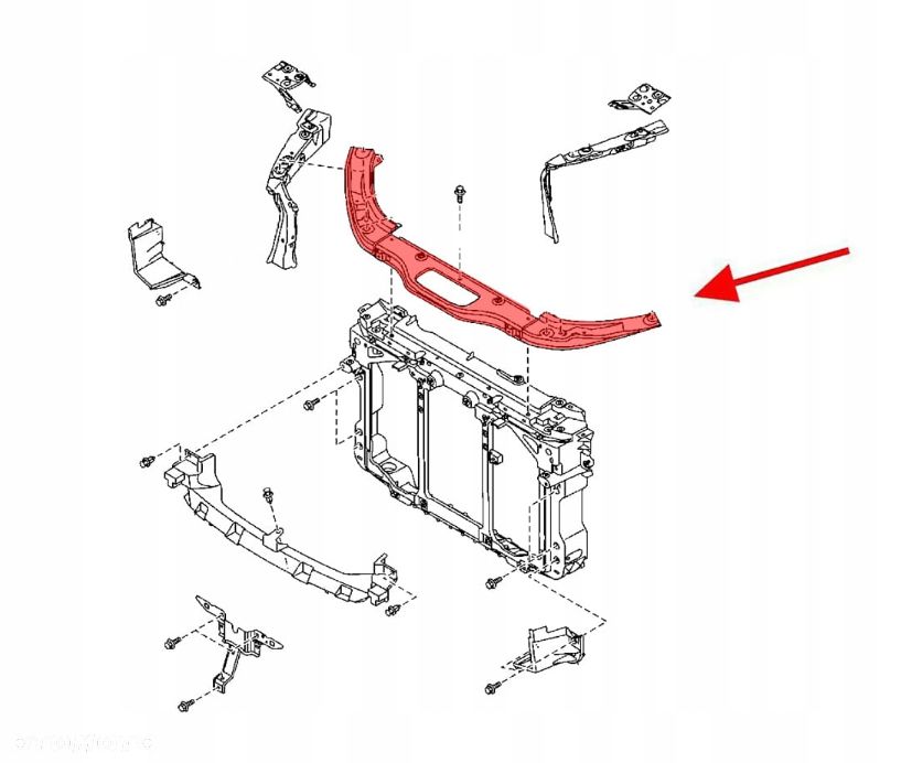 ORG MAZDA CX-5 II KF 2017+ GÓRNA OSŁONA PASA PRZEDNIEGO KB7W53150B