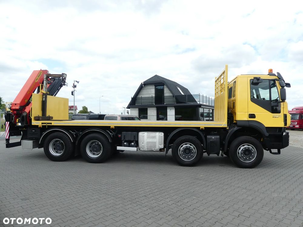 Iveco TRAKKER 450 / 8x4 / EURO 6 / HDS PALFINGER PK 22002-EH / NISKI PRZEBIEG / - 18