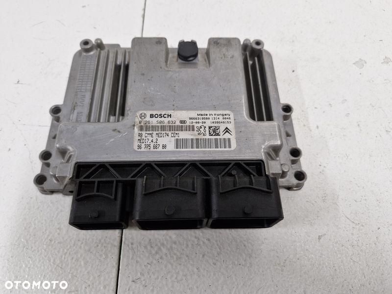 PEUGEOT 508 I 1 1.6 THP STEROWNIK KOMPUTER SILNIKA ECU 9677566780 0261S06632 - 1