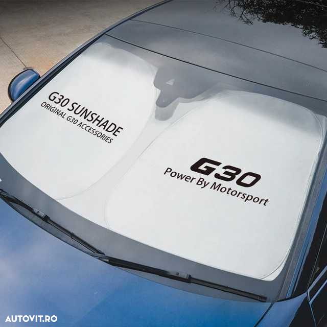 Parasolar AUTO Parbriz Dedicat BMW Seria 5 G30 140x70cm, Ultra Pliabil - 1