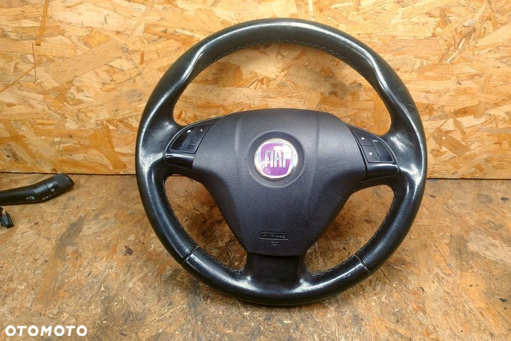 kierownica z poduszką multi SKÓRA Czarna do Fiat Linea 07-