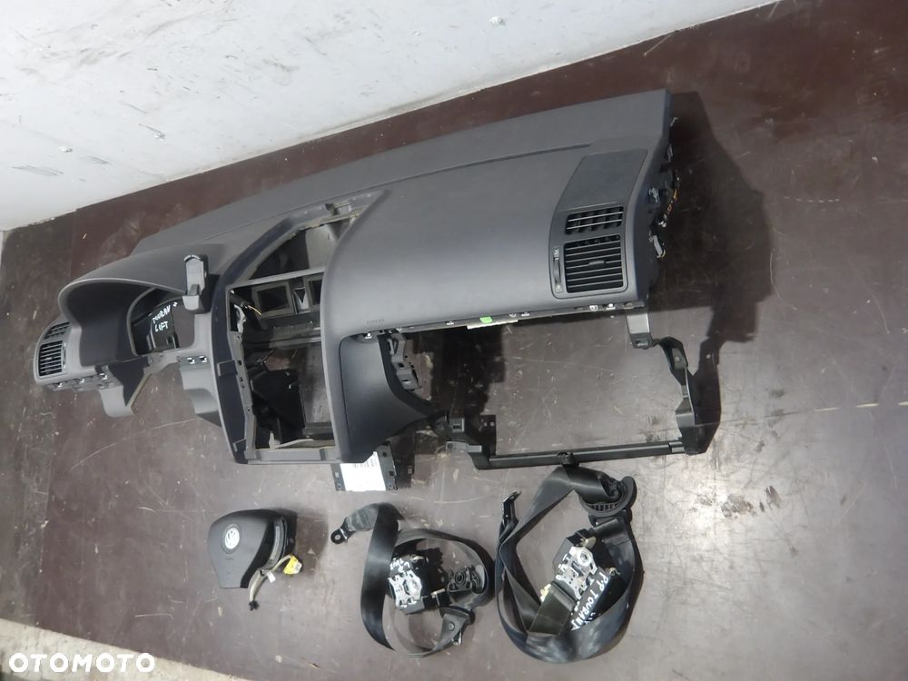 VW TOURAN I LIFT 06-10r. 2.0 TDI DESKA ROZDZIELCZA KONSOLA PODUSZKA AIRBAG - 3