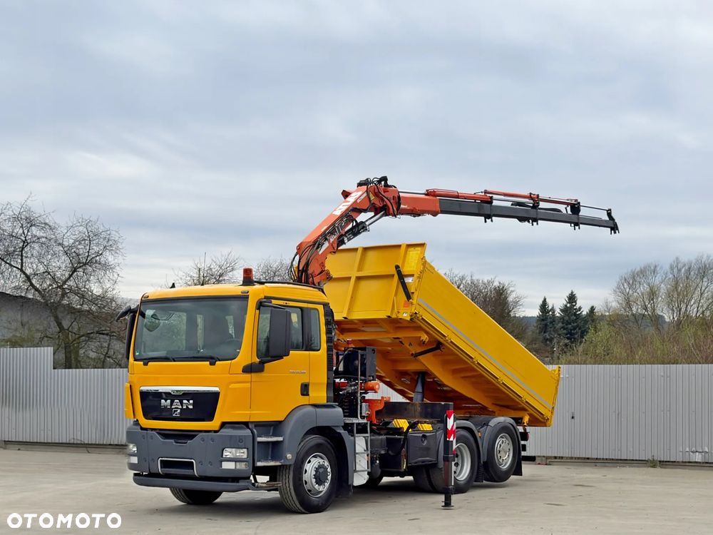 MAN TGS 28.360 * WYWROTKA 4,80m * ATLAS 165.2E - A4 + PILOT * 6x4 - 2