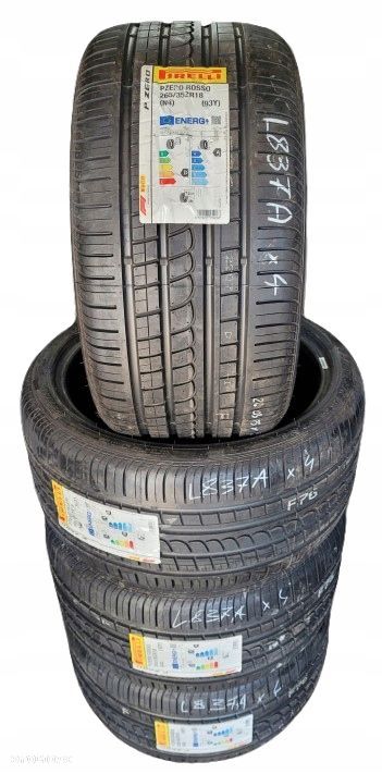 4x Pirelli P Zero Rosso 265/35R18 93Y L837A - 1