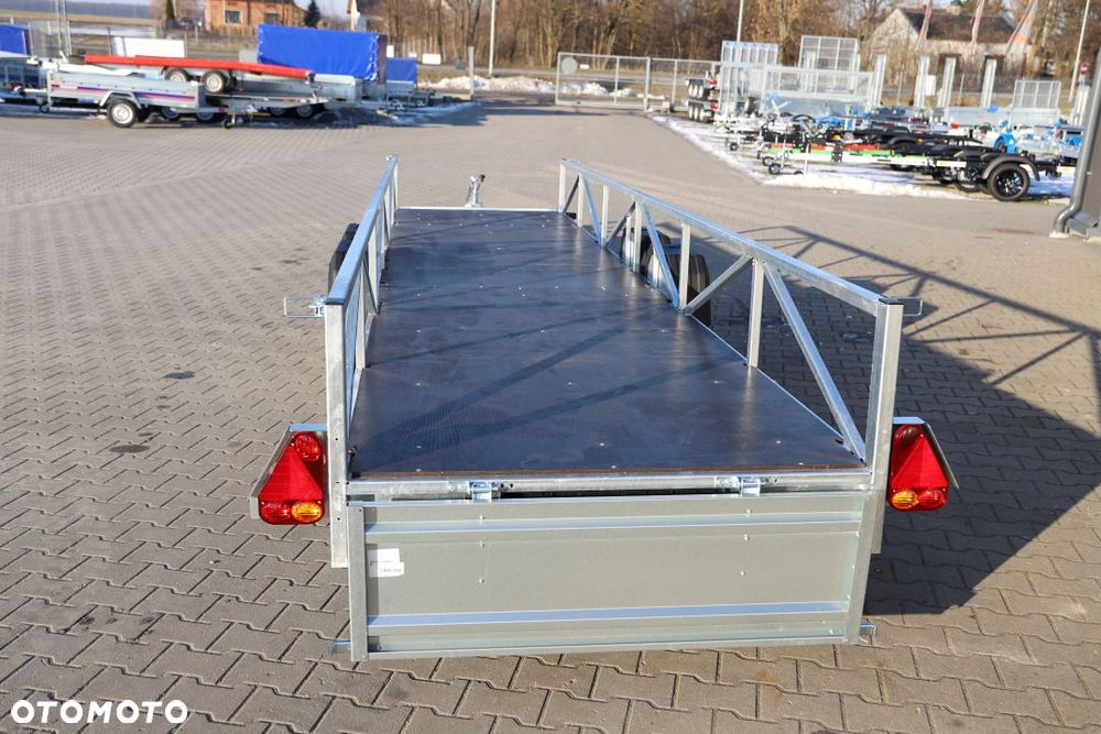TEMARED Przyczepa dłużycowa 606x122x40cm Podłoga sklejka, 2 osie DMC 750kg - 10