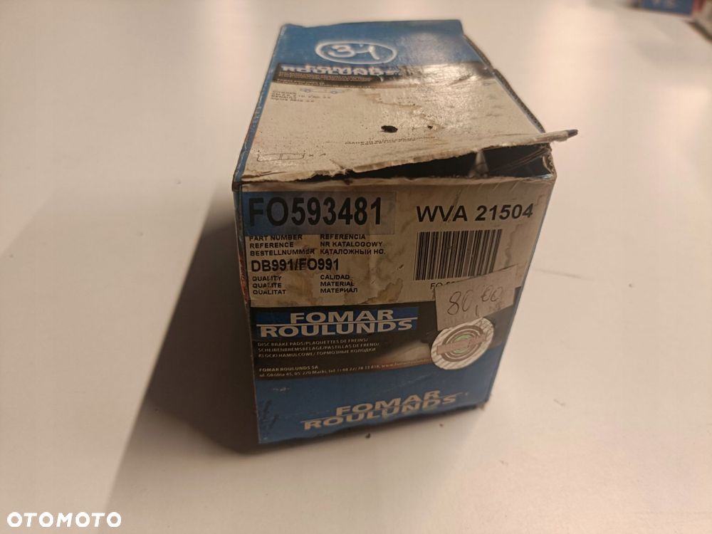Citroen XM PRZEDNIE KLOCKI HAMULCOWE przód 593481 - 10