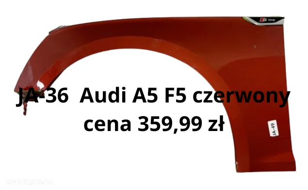 AUDI Q5  A5 II F5 15-14 błotnik przedni lewy 8W6821091 / A4 B8 Lift 12-16 8K0821105J - 4