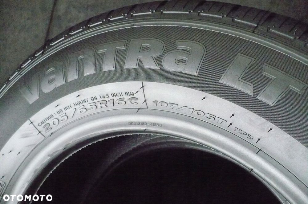 2x HANKOOK Vantra LT RA18 205/65R16C 5,9mm-6,1mm 2020 - 3