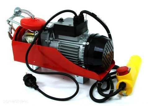 Wciągarka wyciągarka elektryczna 800kg 230V 1300W budowlana linowa - 3