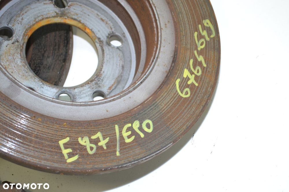 BMW E87 E90 TARCZE HAMULCOWE TYŁ KLOCKI KOMPLET ZESTAW 296MM - 5