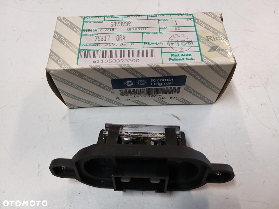 Element regulacyjny dmuchawy Opornik rezystor   FIAT PUNTO 1.1-1.7D 09.93-06.00 - 2