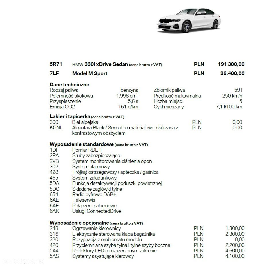 BMW Seria 3 330i xDrive M Sport sport - 30