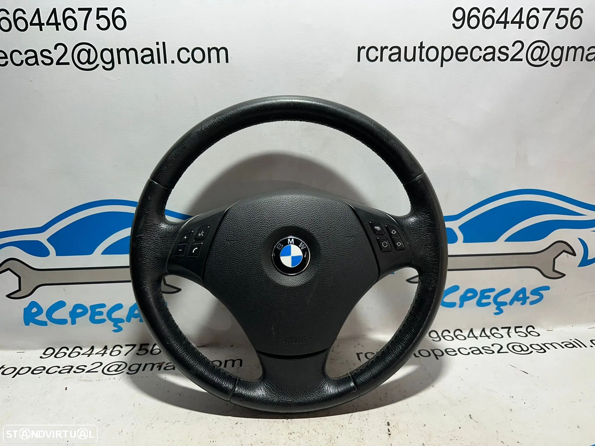 Volante Completo Pele Original Multifunções Comandos BMW Serie 1 3 X1 E83 6764547 - 1