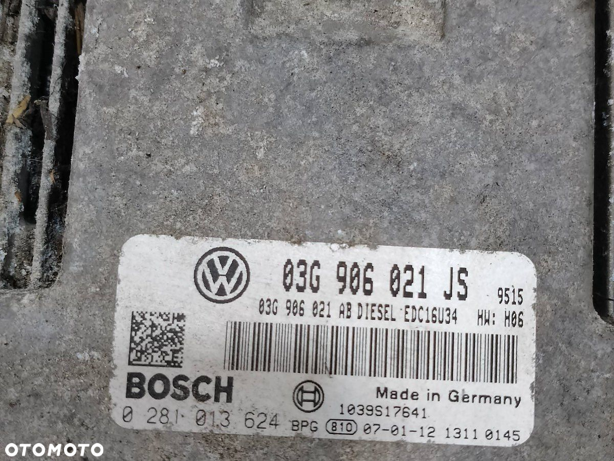 KOMPUTER, STEROWNIK SEAT LEON II 03G906021JS 0281013624 1.9 TDI - 4