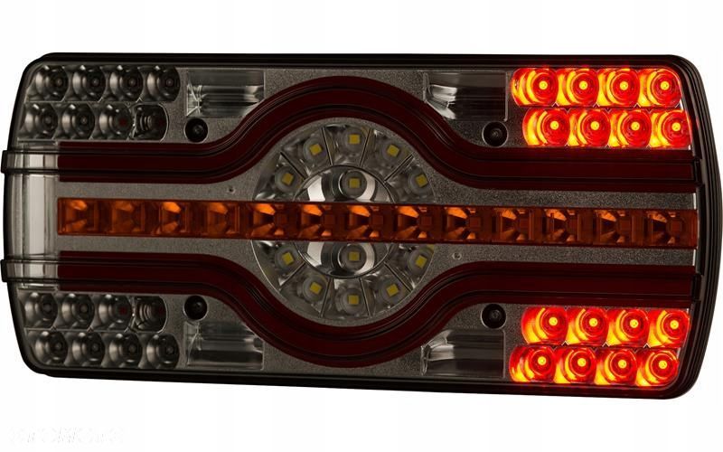 lampa zespolona ze światłem oświetlenia tablicy (led) 12/24v prawy - 3