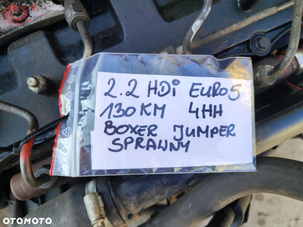 Silnik kompletny 2.2 HDI Euro 5 130KM 4HH do Peugeot Boxer Citroen Jumper II Lift 14- FILM z pracą, cały kompletny tak jak zamontowany w aucie - 14
