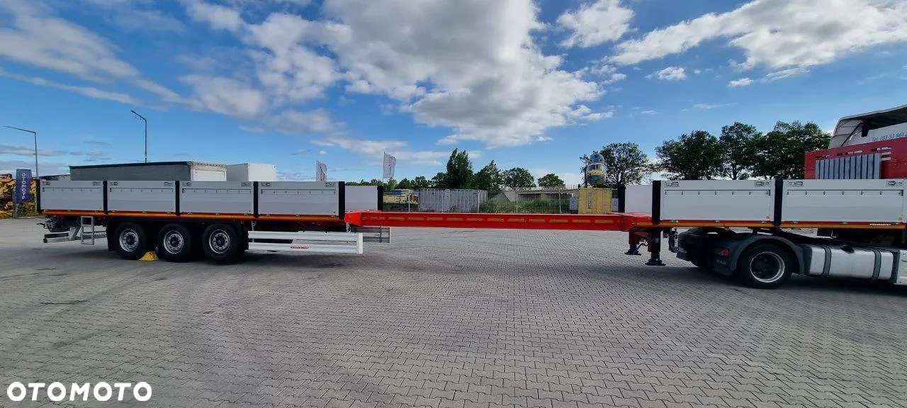 Kassbohrer Kaessbohrer naczepa platforma rozciągana, burty aluminiowe - 23