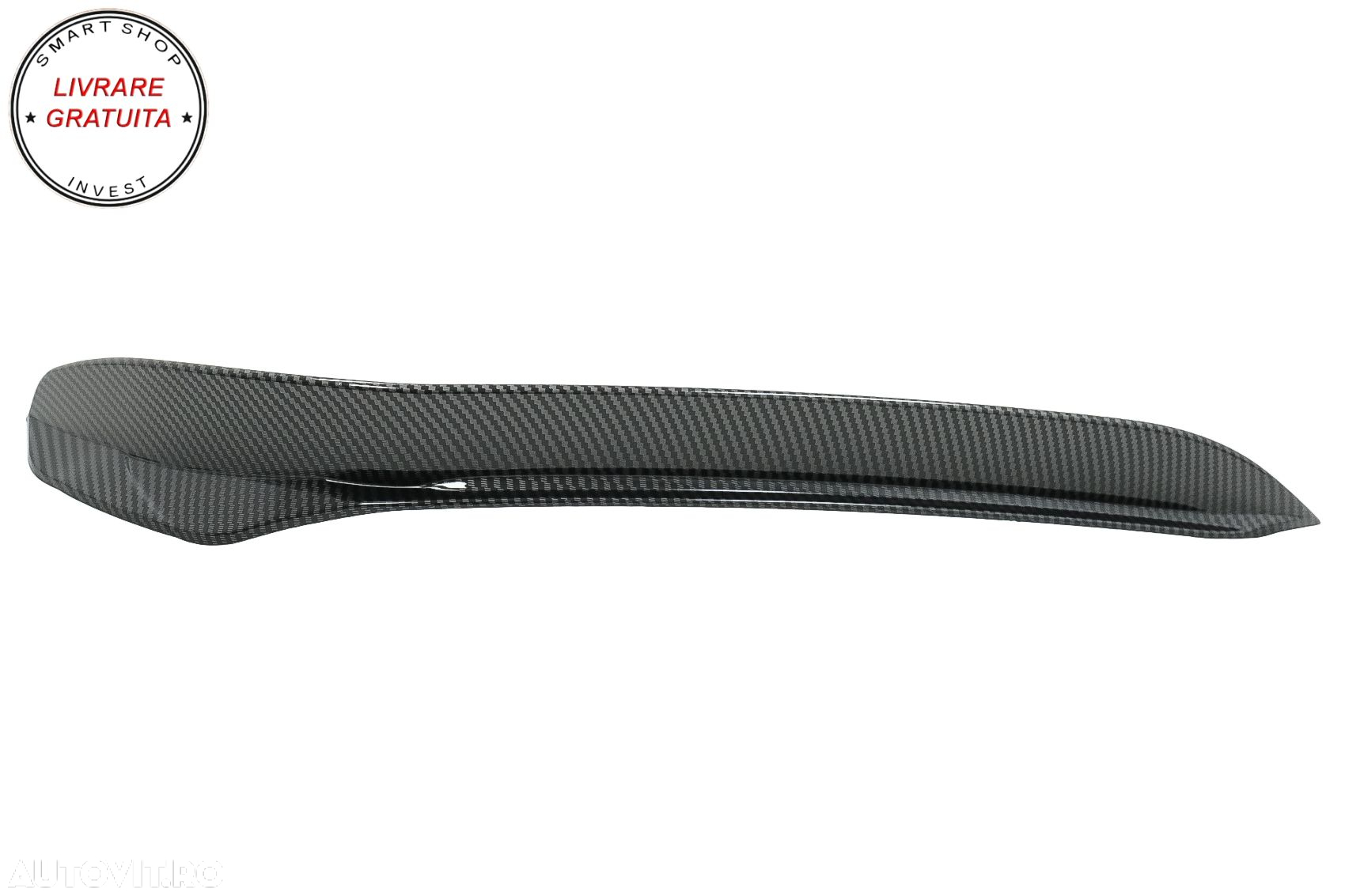 Ornamente bara fata flapsuri VW Golf 7.5 GTI 5G Hatchback (2017-2020) Carbon Look- livrare gratuita - 3