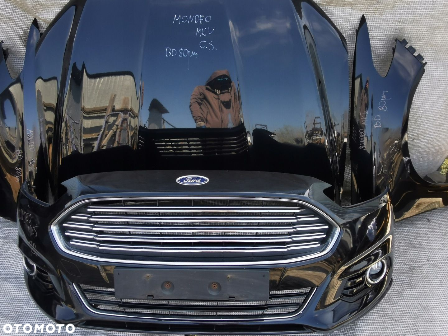 FORD MONDEO MK5 MKV 14-19 ZDERZAK MASKA 2 x BŁOTNIK PRZÓD KOMPLETNY BD - 6